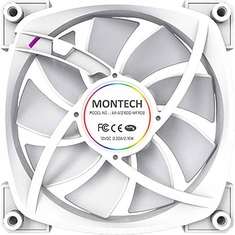 Montech AX120 PWM White - 120mm ARGB Telon Technology Co Ltd (Montech)