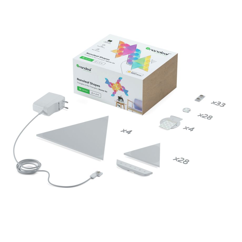 Nanoleaf Shapes Starter Kit Dreiecke &amp; Mini (32 Panels)