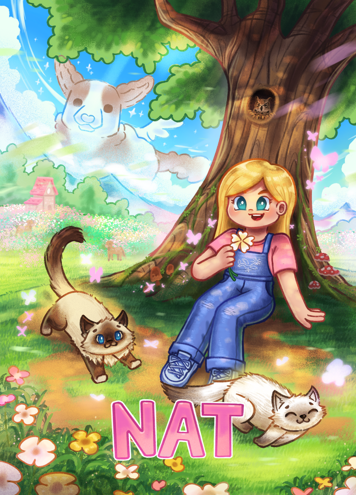 Nat Kæledyr Plakat Nat