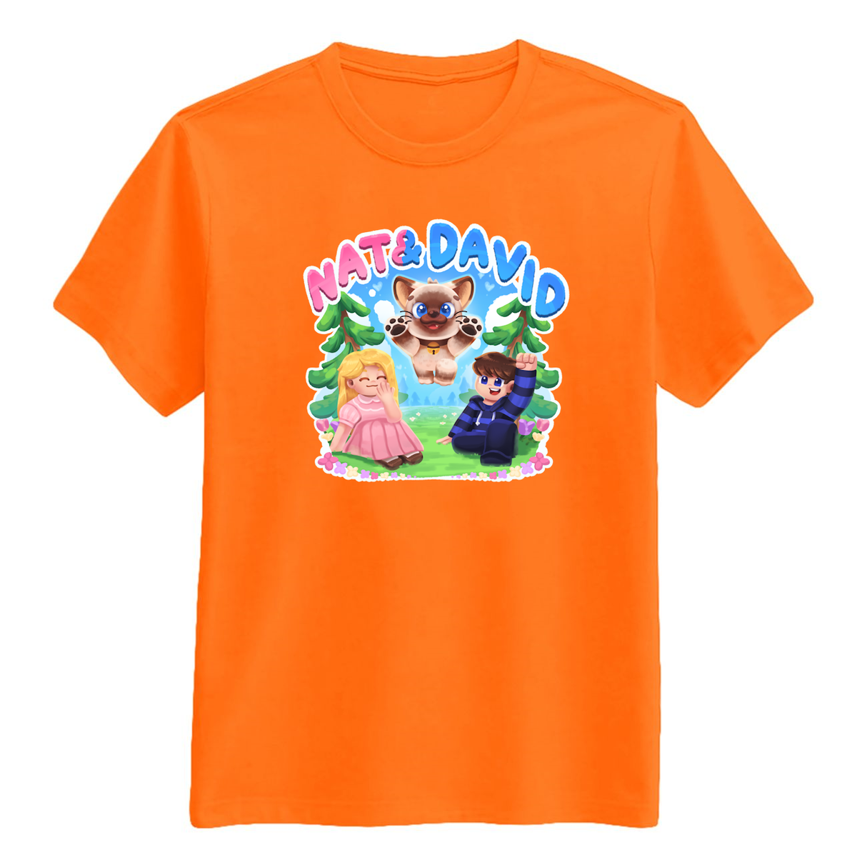 Nat&David Olaf Tee - Orange Nat&David