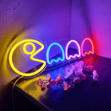 Retro pac Gaming Neon LED Lampe