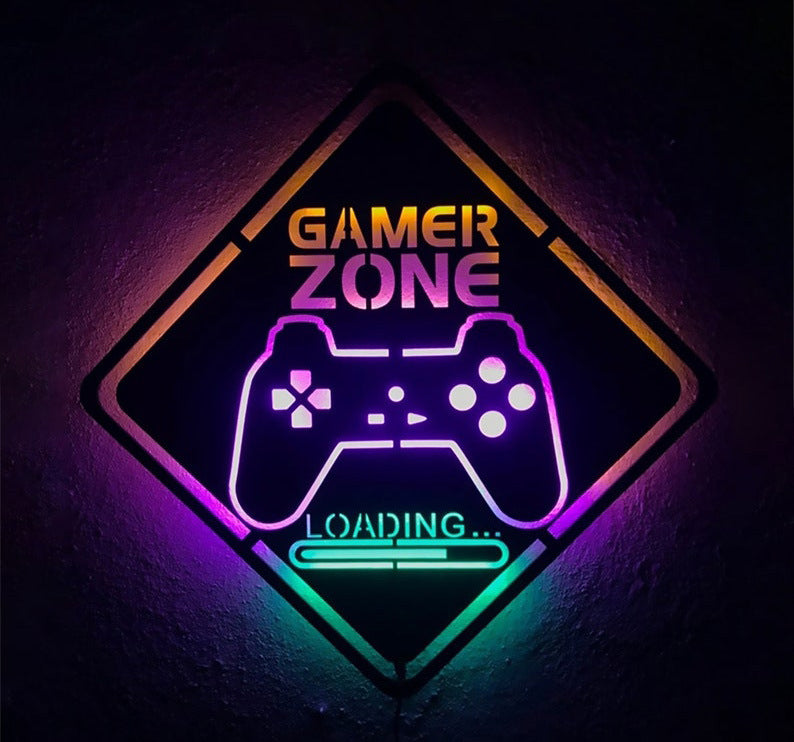 Gamer Zone LED Skilt