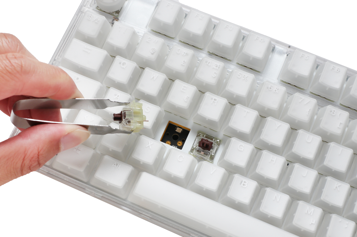 Ducky One 3 - Aura White Nordic - Fullsize - Kailh Box Jellyfish Switch Y- RGB