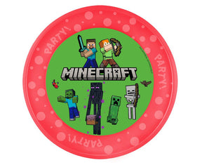 Minecraft Micro Premium Plastik Tallerken - 21 cm Minecraft