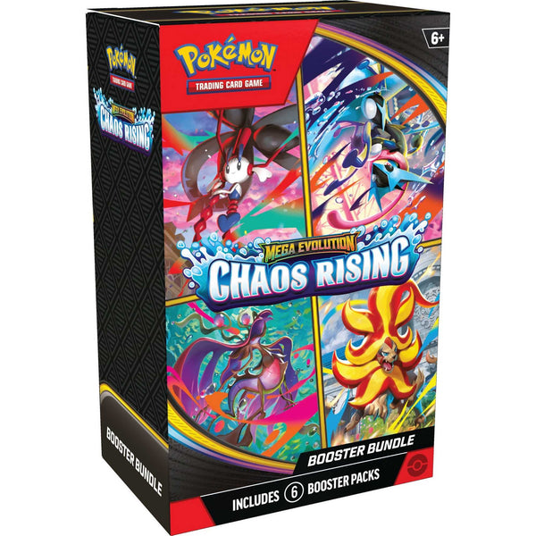 Pokémon TCG Mega Evolution Chaos Rising Booster Bundle – 6 pakker, engelsk