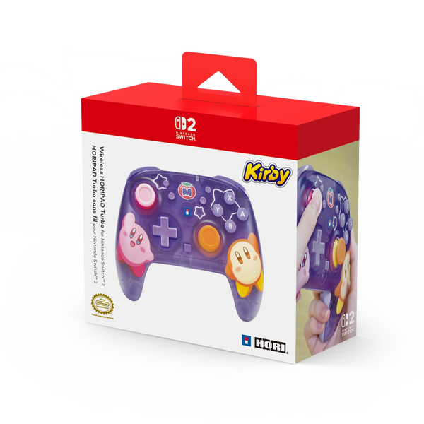 HORI Trådløs HORIPAD Turbo til Nintendo Switch 2 (Kirby & Waddle Dee) – Lilla