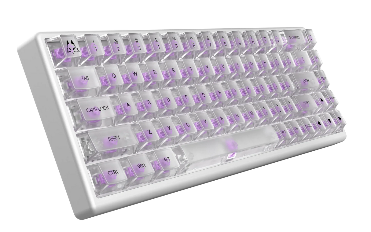 Arbiter - Polar 65 HE - Phantom Clear - SF 65% - Fuji Dual-Rail Magnetic Switches [36g] Linear - ISO Nordic layout