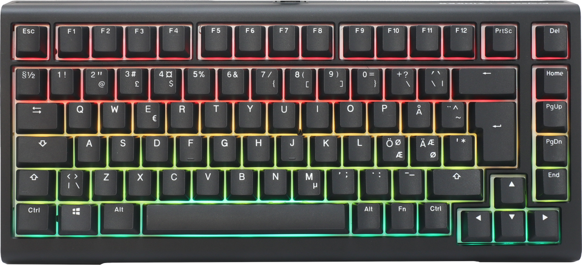 Ducky Tinker75 - Prebuilt - ISO - Black - MX Cherry Blue Ducky