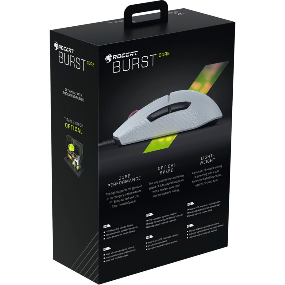 Roccat Burst Core weiße RGB-Gaming-Maus