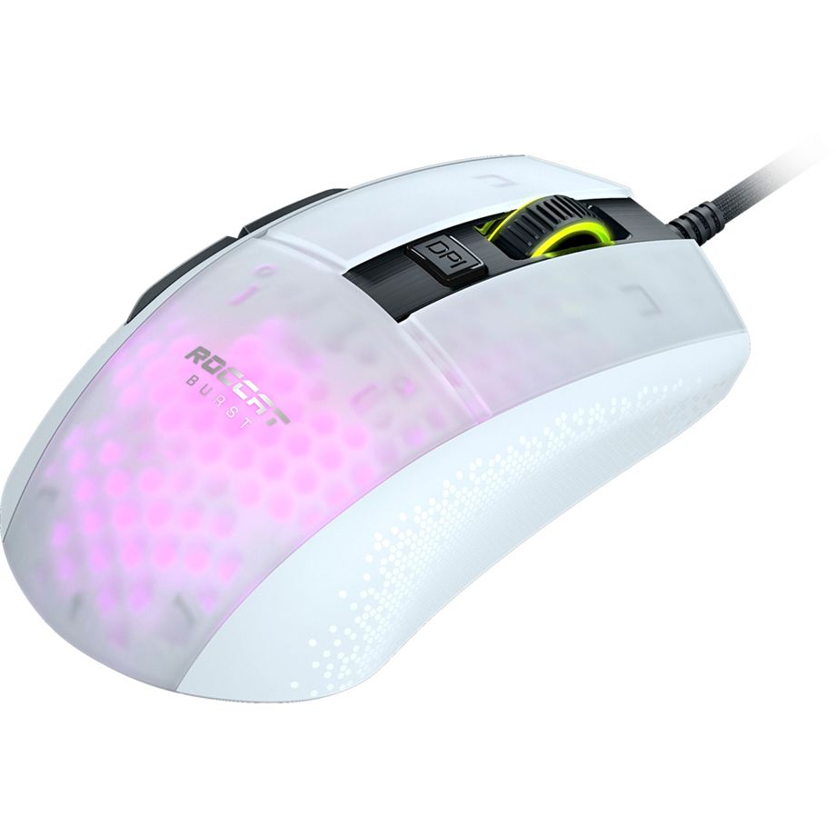 Roccat Burst Pro weiße RGB-Gaming-Maus