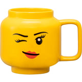 Room Copenhagen LEGO ceramic mug Winking Girl, large (yellow)