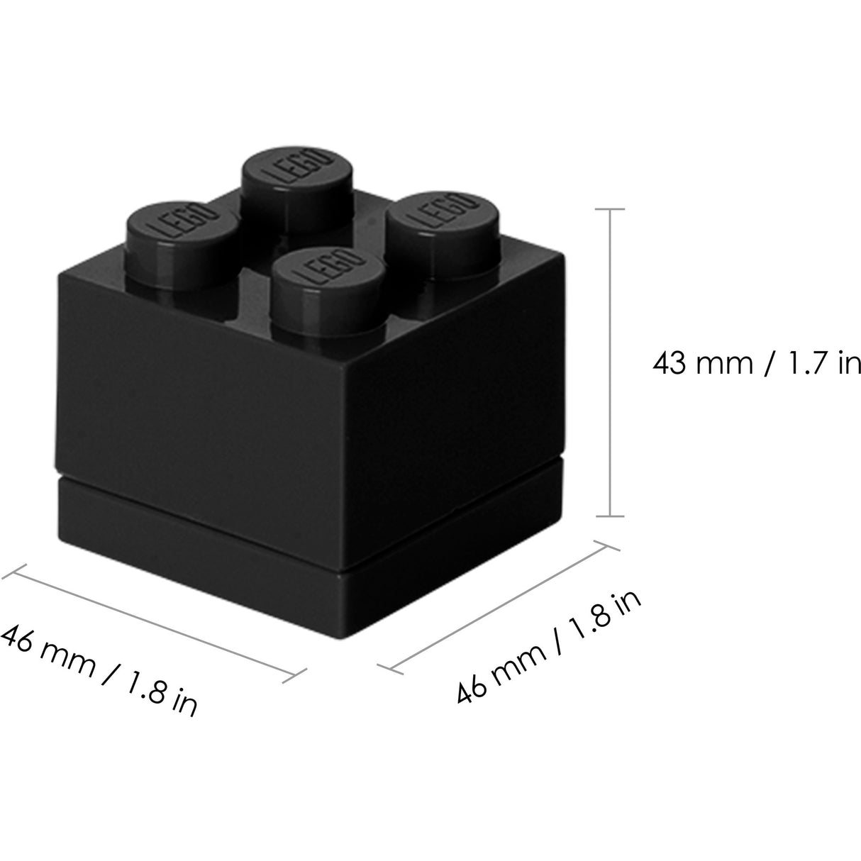 Room Copenhagen LEGO Mini Box 4, Lunch box (black)