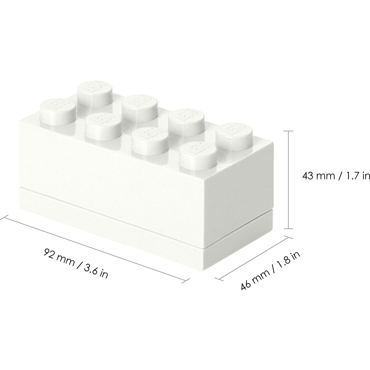 Room Copenhagen LEGO Mini Box 8, Lunch Box (white)