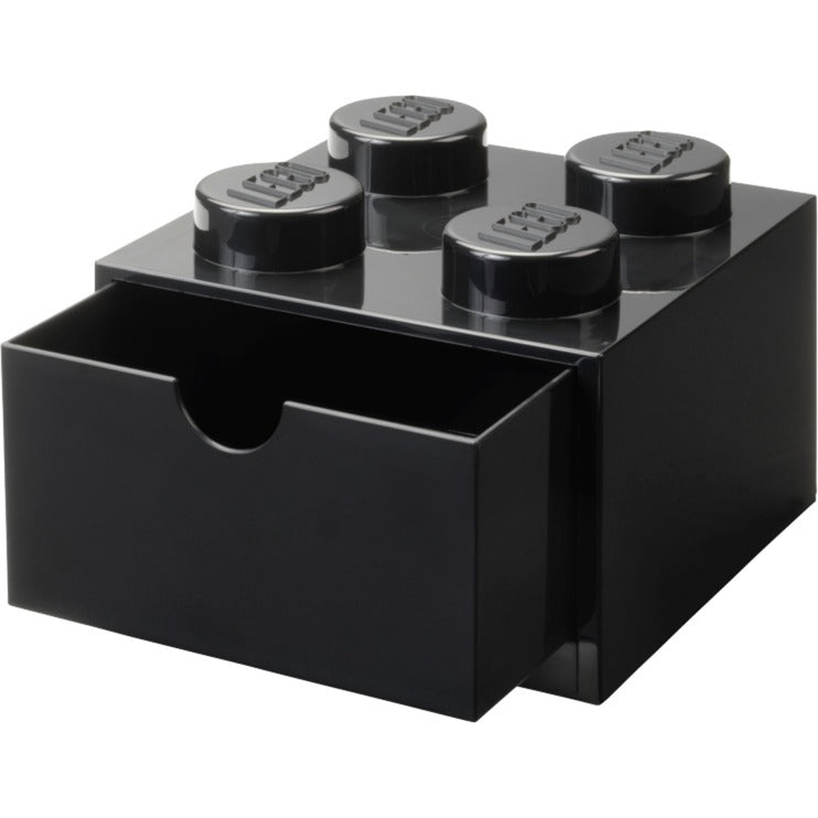 Room Copenhagen LEGO Desk Drawer 4 , storage box (black, knobs)