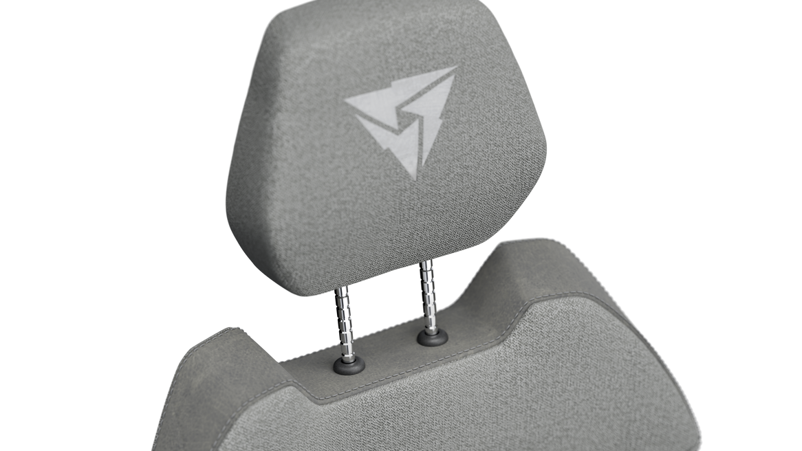 ThunderX3 TX3 SOLO – Loft Air Light Grey Kontorstol med SYNC4 og 6D Justering (125 kg max)