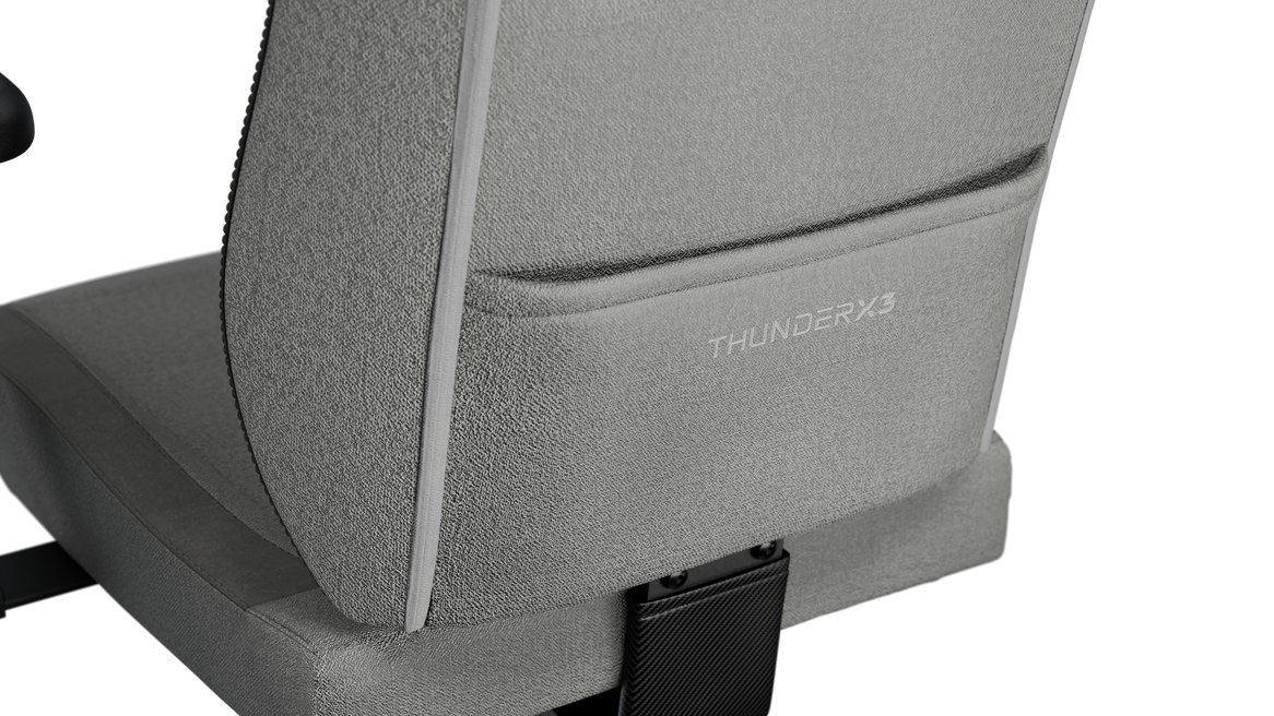 ThunderX3 TX3 SOLO – Loft Air Light Grey Kontorstol med SYNC4 og 6D Justering (125 kg max)