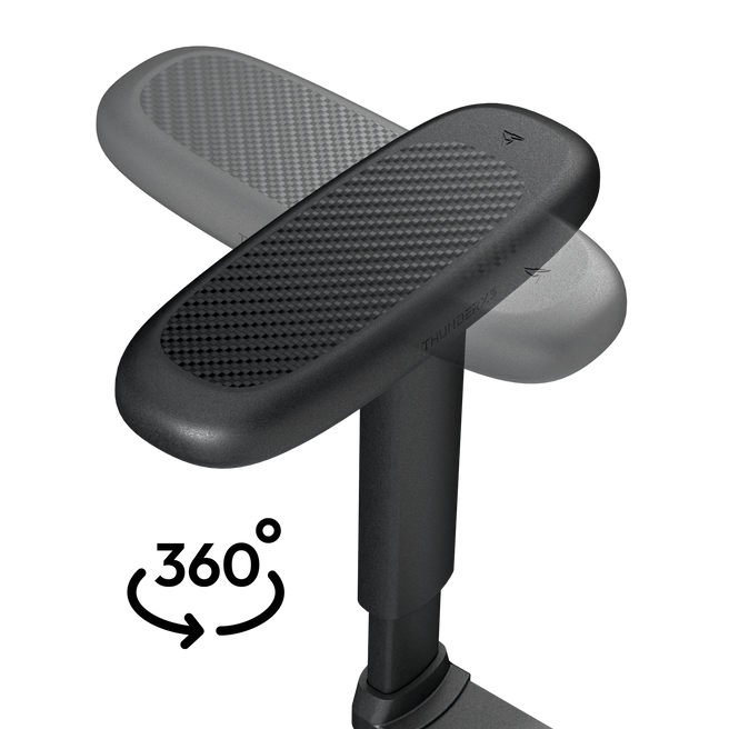 ThunderX3 TX3 SOLO – Loft Air Light Grey Kontorstol med SYNC4 og 6D Justering (125 kg max)