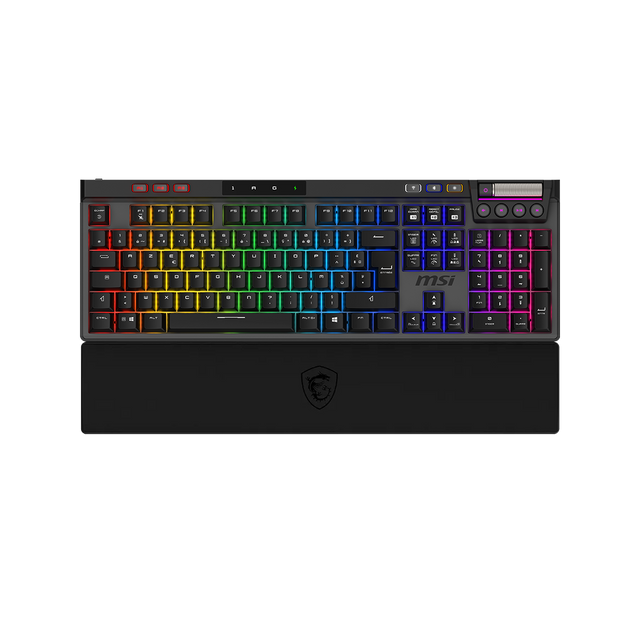 MSI STRIKE PRO WIRELESS SILENT tastatur - fransk AZERTY - fransk AZERTY-layout
