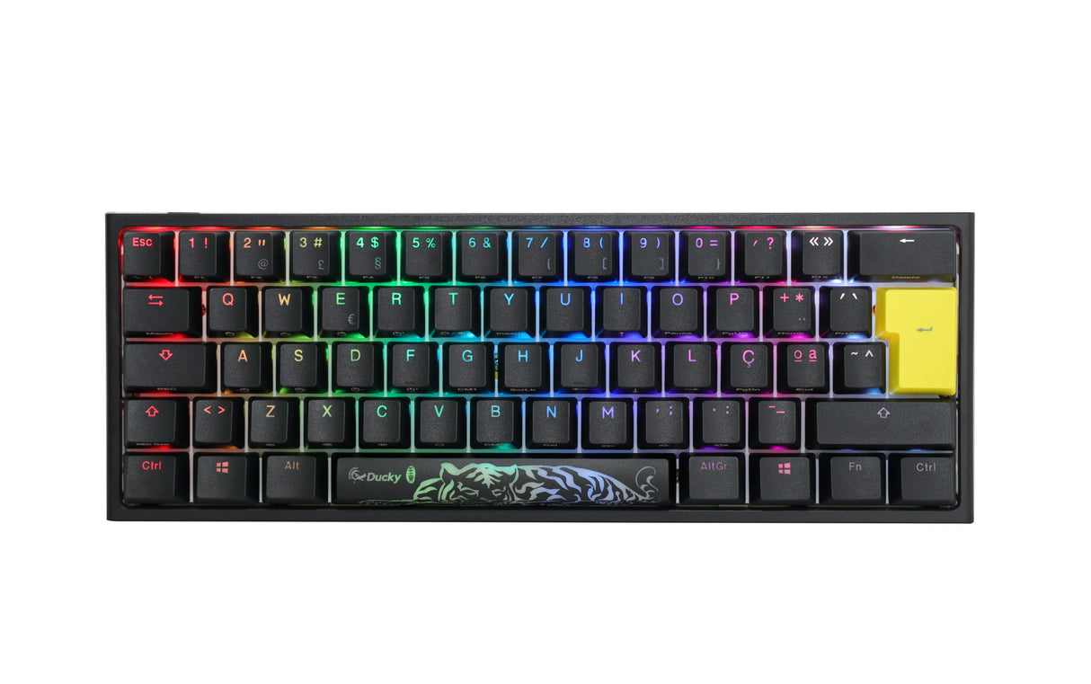 Ducky One 2 Pro – klassisches Schwarz/Weiß Nordic – Mini 60 % – Gateron-Gelb