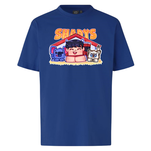 Shadys Haustier-T-Shirt – Blau