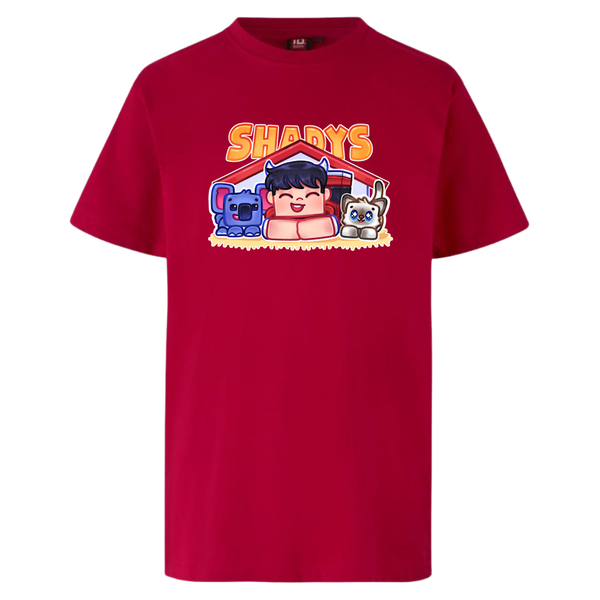 Shadys Haustier-T-Shirt – Rot