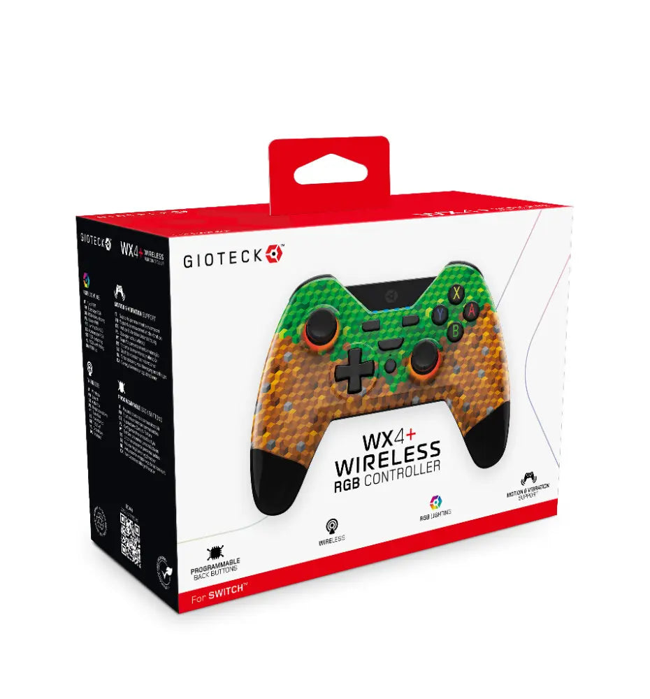 GIOTECK WX4+ Trødløs Minecraft Controller Nintendo Switch