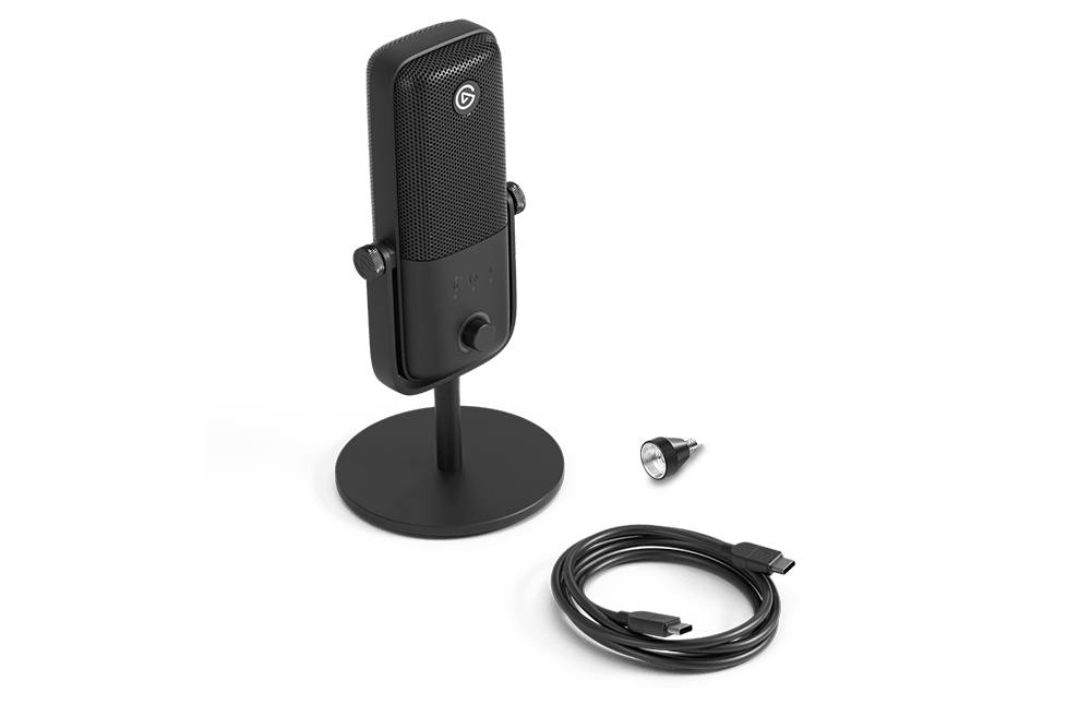 Elgato Wave:3 MK.2 – USB-kondensatormikrofon, sort – medfølgende dele