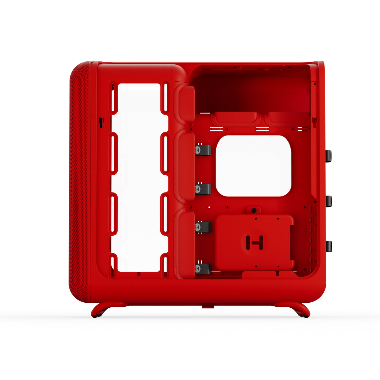 HYTE X50 Midi-Tower – Wild Cherry / Red