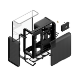 HYTE X50 Midi-Tower - Mesh Pitch Black