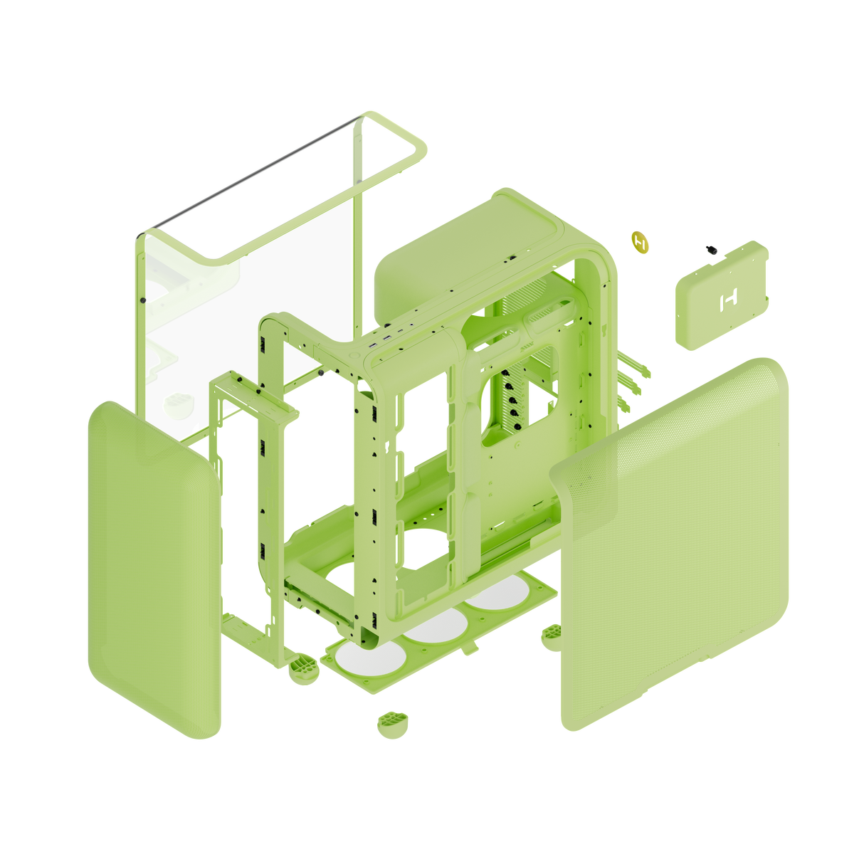 HYTE X50 Midi-Tower – Matcha Milk / Grün