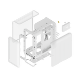 HYTE X50 Midi-Tower – Mesh Schneeweiß