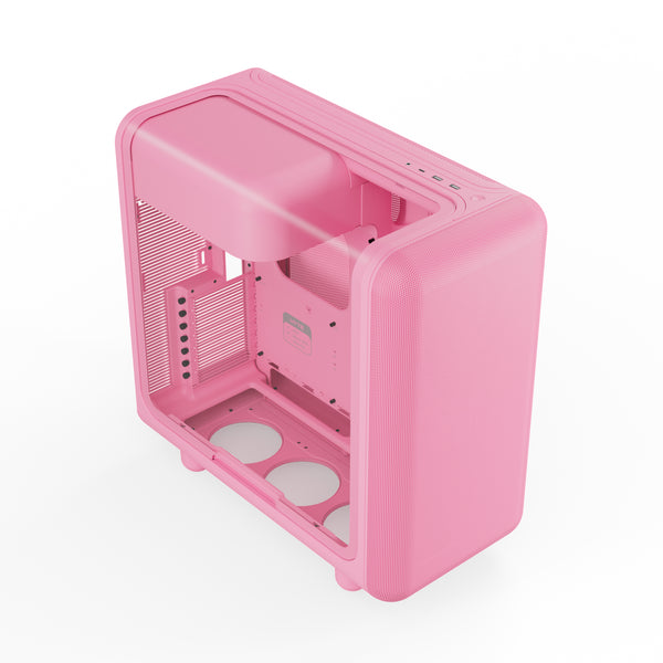HYTE X50 Midi-Tower – Erdbeermilch / Rosa
