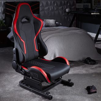 XROCKER XR RACING DRIFT 2.1 STEREO-AUDIO-RENNSITZ FÜR XR RACING-RIG - SCHWARZ, ROT UND GRAU