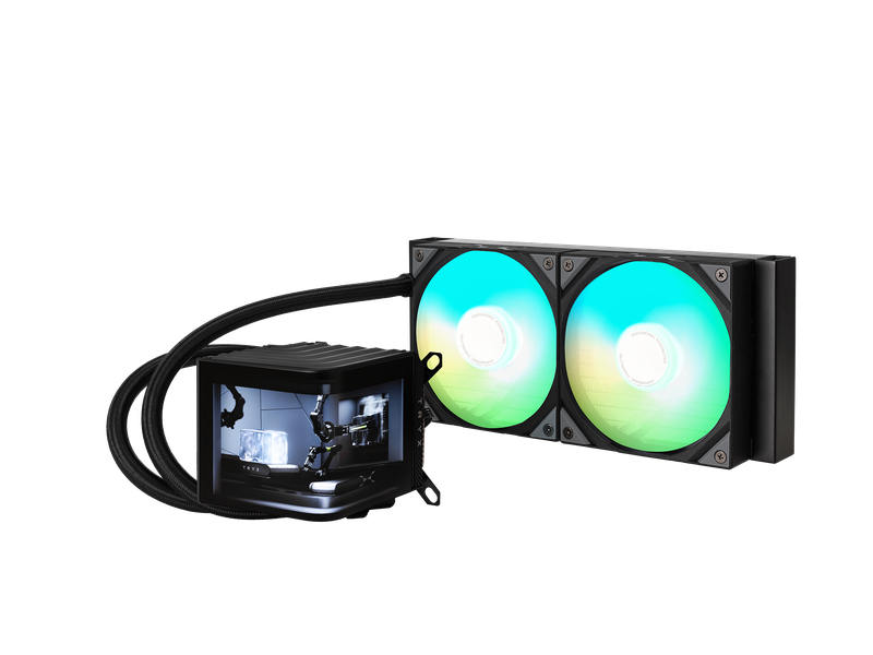 TRYX PANORAMA 240mm AIO Liquid Cooler ARGB Sort TRYX