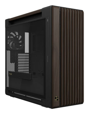 ASUS ProArt PA602 Wood Edition Modern Black - Tempered Glass Panel – set skråt forfra