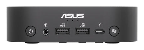 ASUS NUC 14 Pro AI Slim frontpanel med USB-porte og betjeningsknapper