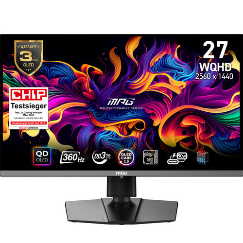 MSI MPG 271QRXDE QD-OLED – skærm – Sort