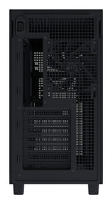 ASUS PRIME AP303 MESH kabinettets bagside og 120 mm blæser