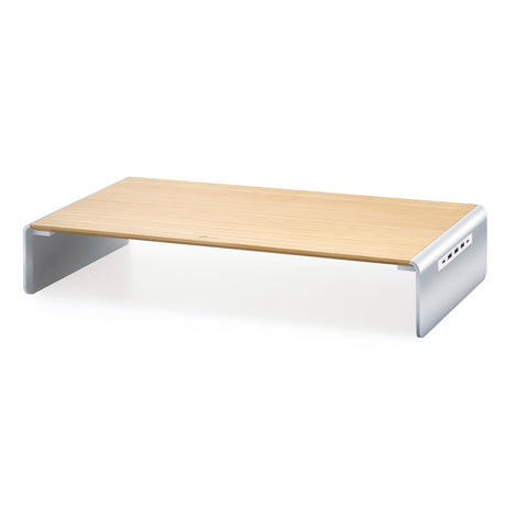j5create JCT425-N – skærmstativ i træ med USB-C-dock – Side og porte