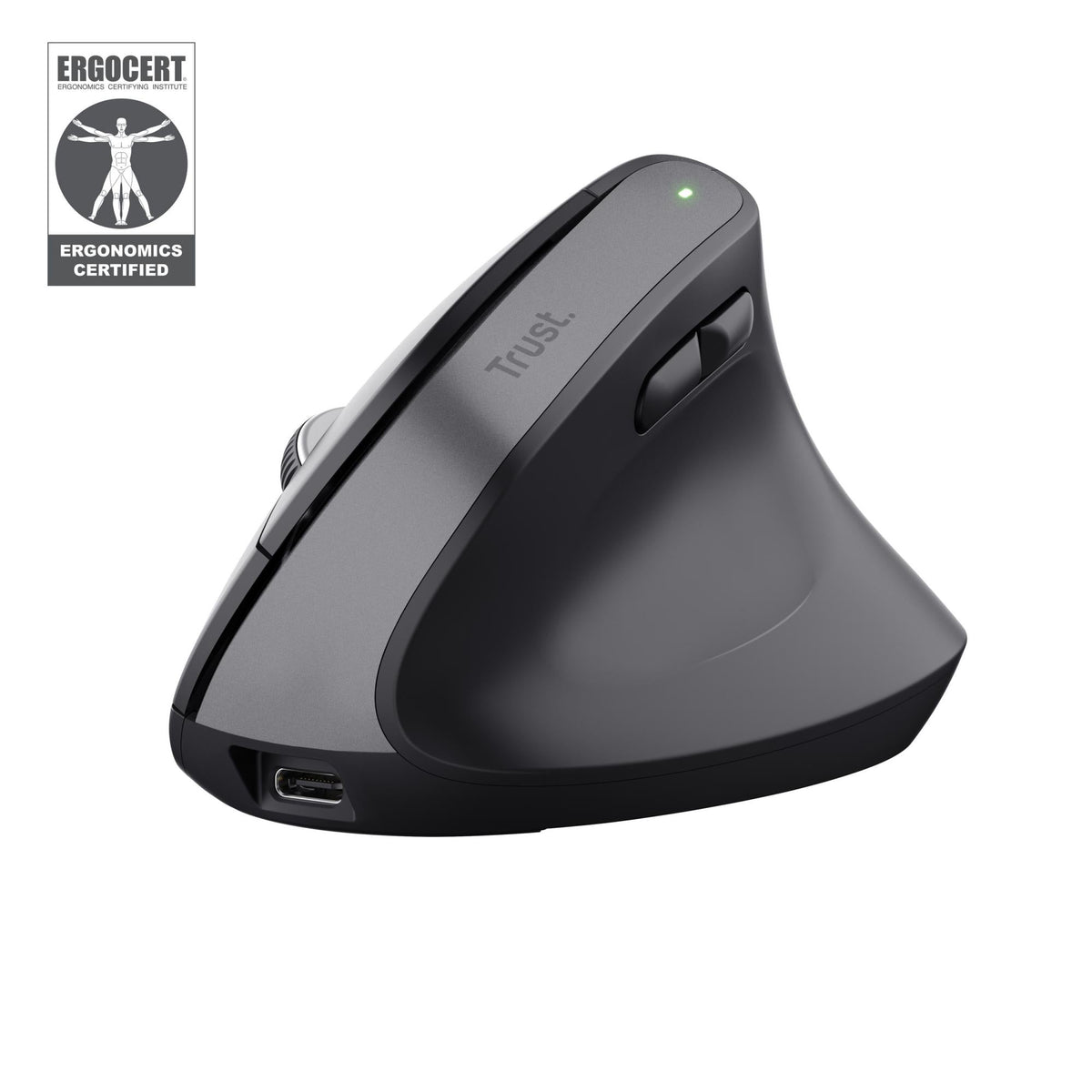 TRUST BAYO+ ERGONOMIC WIRELESS MOUSE - BLACK TRUST
