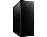 MSI MPG SEKIRA 500P – sort PC-kabinet – front set fra siden