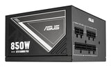 ASUS 850W-ATS Gold – sidepanel og modulære kabelstik
