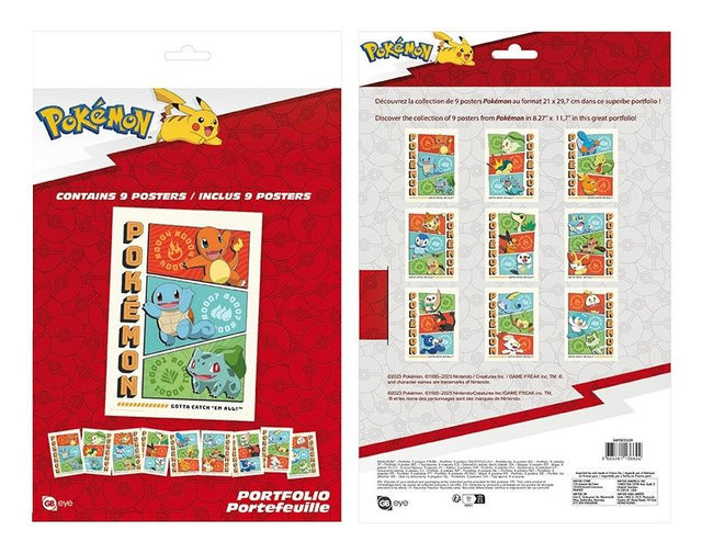 POKEMON - Portfolio 9 posters Starters Abysse
