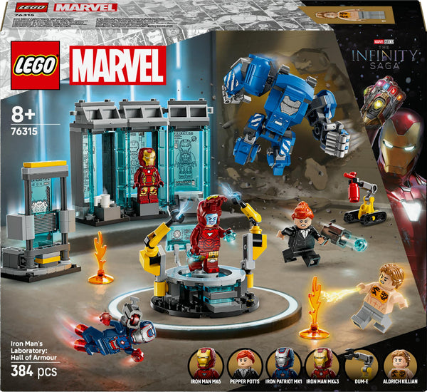 LEGO 76315 Marvel Super Heroes Iron Mans Labor: Rüstungshalle