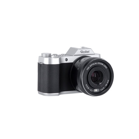 Rollei Powerflex 10x Retro – 10× optisk zoom – Kameraet set skråt fra siden