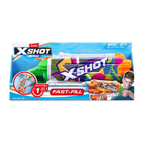 XSHOT - Fast-Fill Skins Pump Action Water Blaster (11855) Zuru