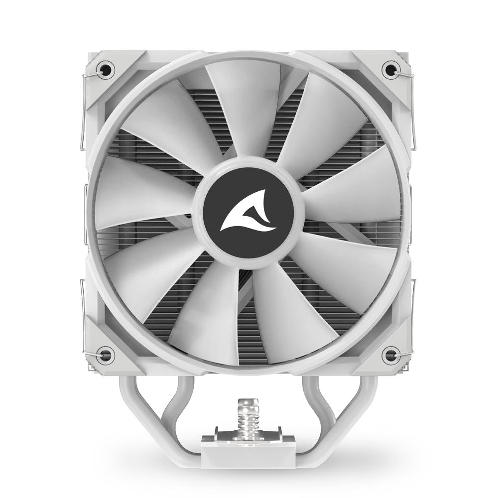 Sharkoon A40 RGB CPU-køler – hvid, 120 mm, 4 heatpipes – billede 7