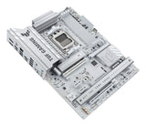 ASUS TUF Gaming B850-PRO WIFI7 W NEO – bundkort set skråt ovenfra