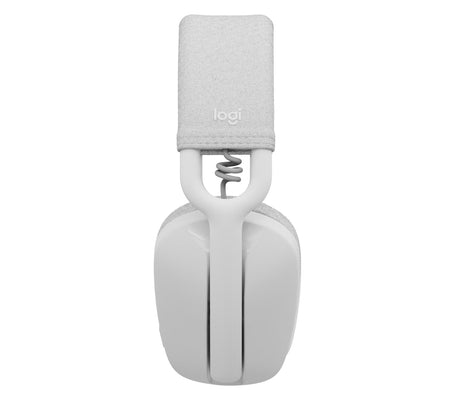 Logitech - Zone Vibe 100 Lightweight Wireless Over Ear Headphones - Noise Canceling Microphone - OFF WHITE