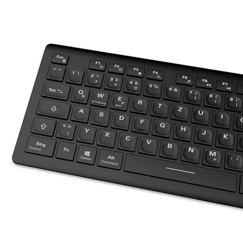 Sharkoon OfficePal K30W (black, DE layout, rubber dome) Sharkoon
